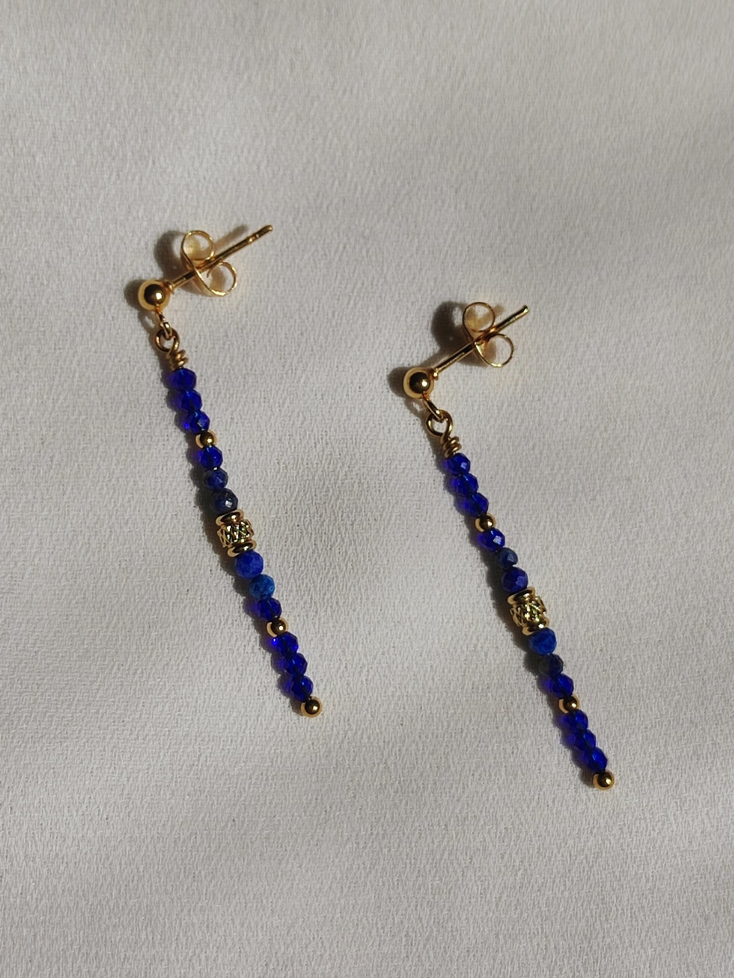 Boucles d'oreilles Léna - bleu