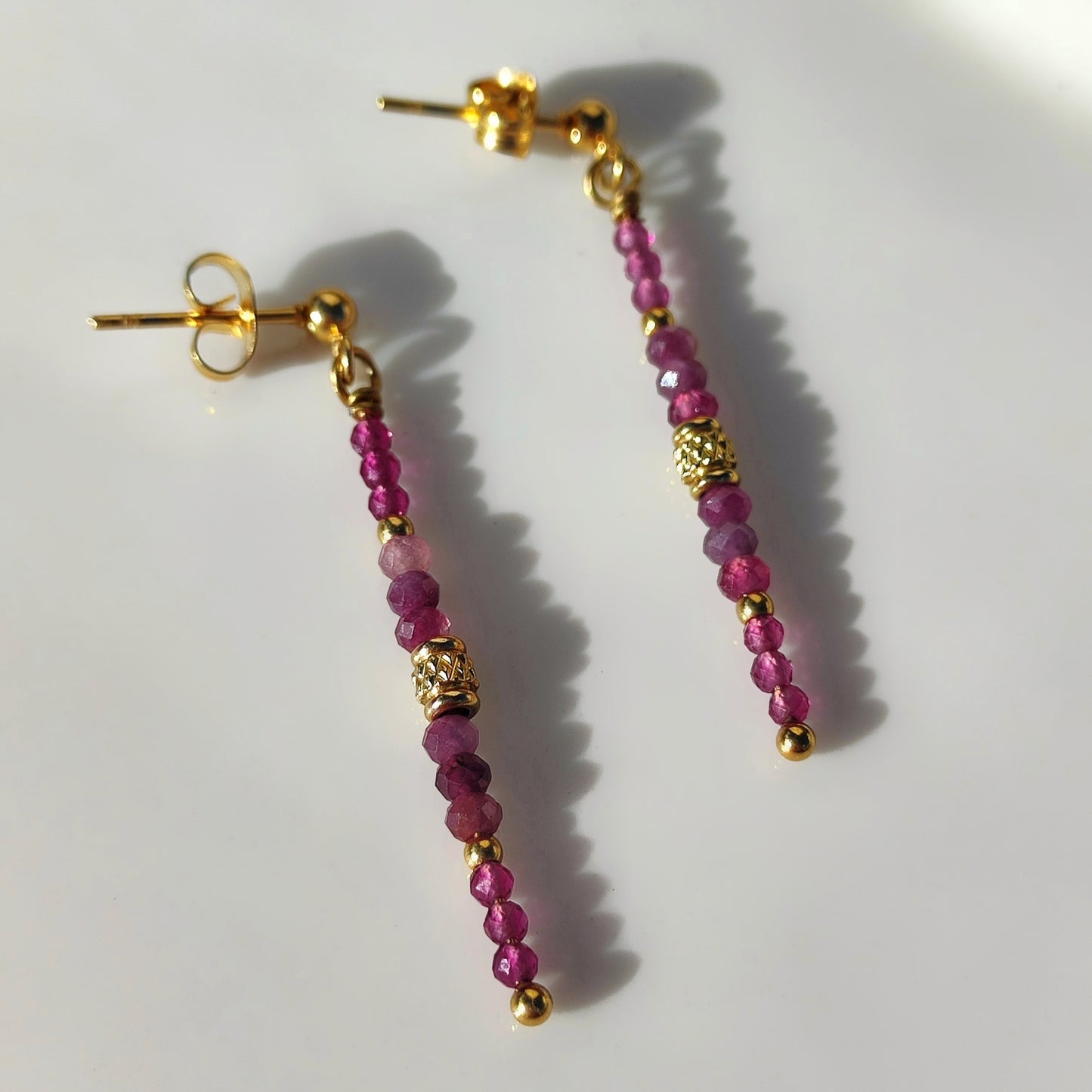 Boucles d'oreilles Léna - Rose