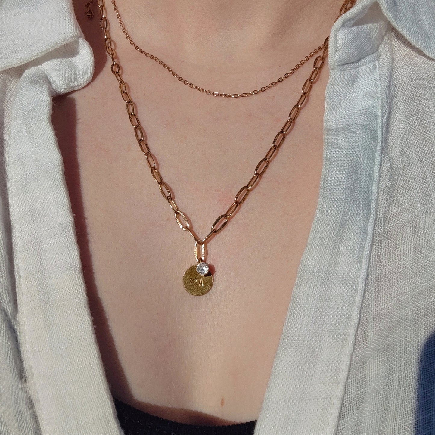 Pendentif mini strass