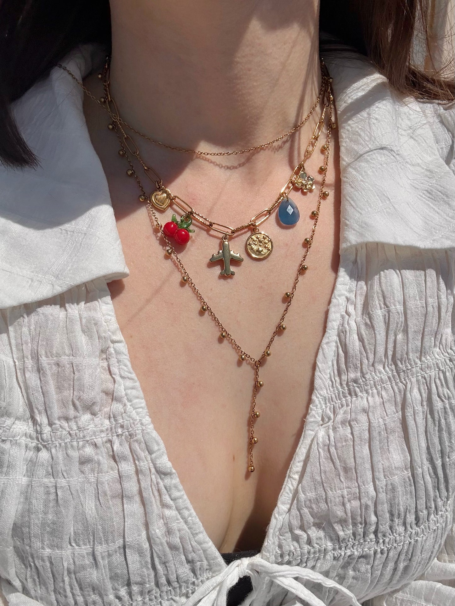 Breloque crystal bleu