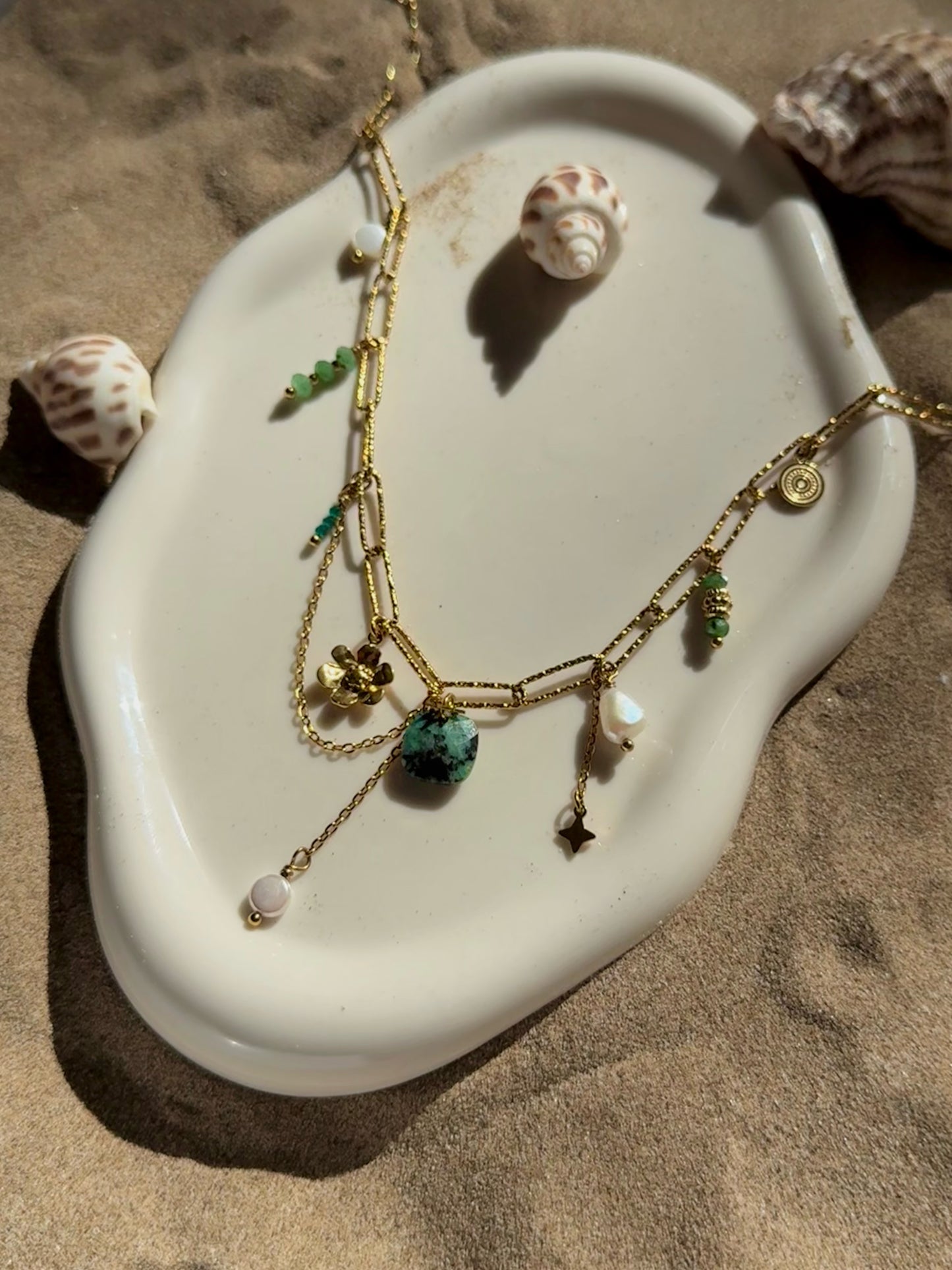 Collier Gaïa - vert