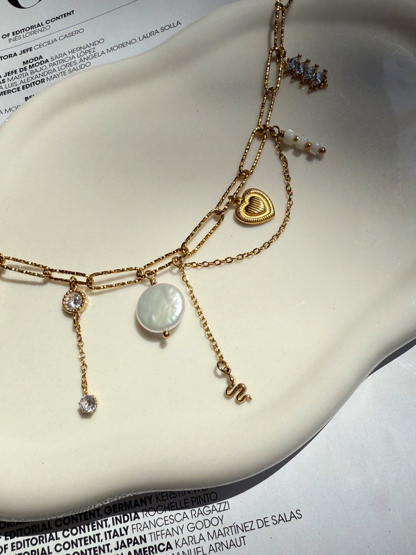 Collier Gaïa - Nacre