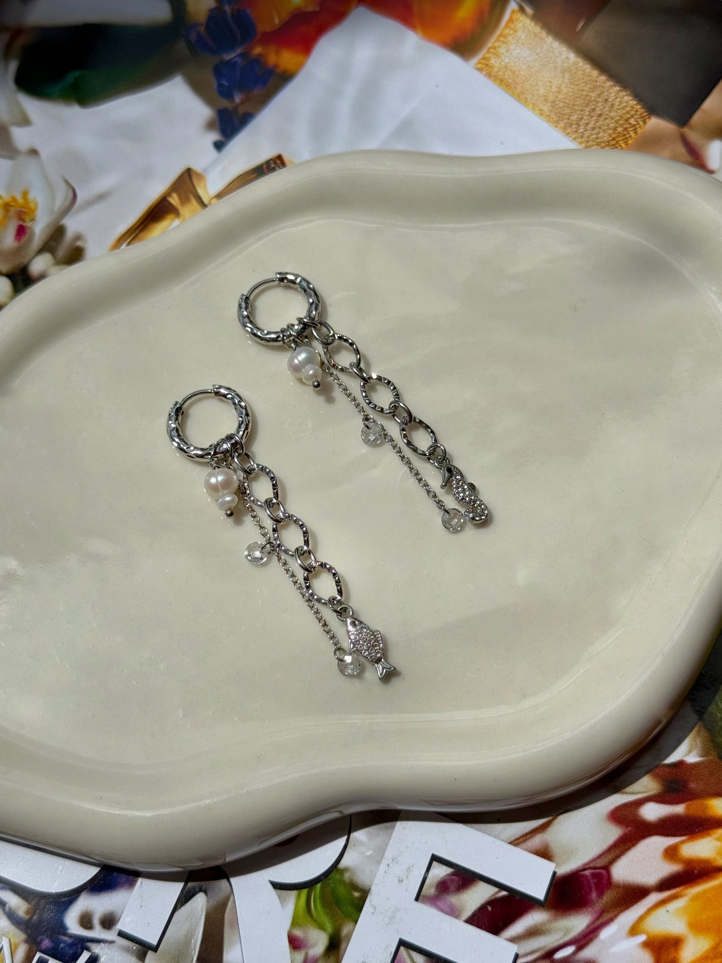 Boucles d’oreilles Leïla - argenté
