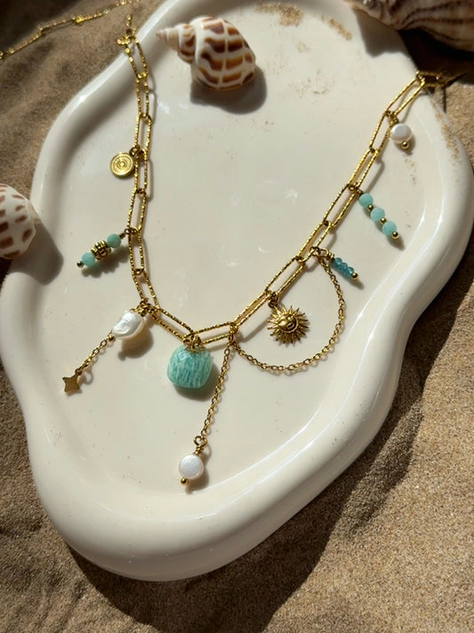 Collier Gaïa - bleu