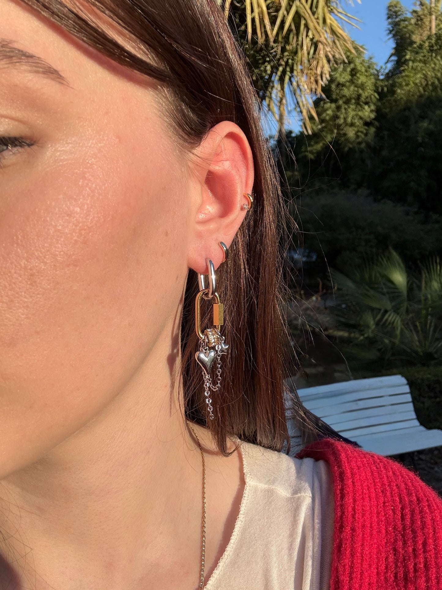 Boucles d’oreilles Simone - doré/argenté