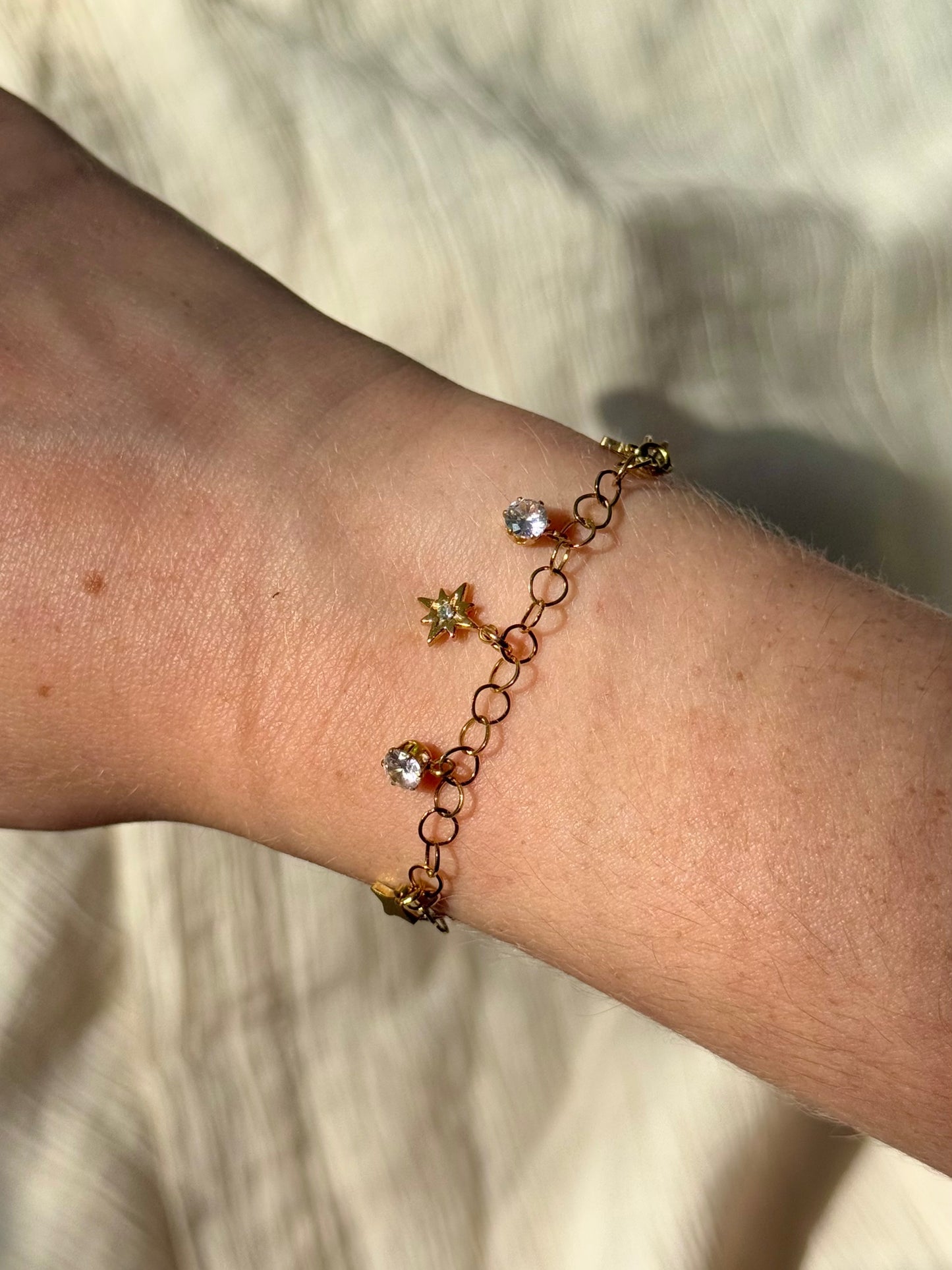Breloque Étoile strass ( pour bracelet )