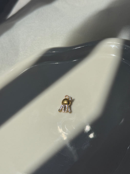 Breloque méduse strass ( pour bracelet )