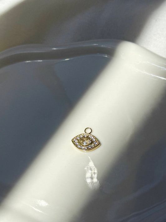 Breloque oeil strass