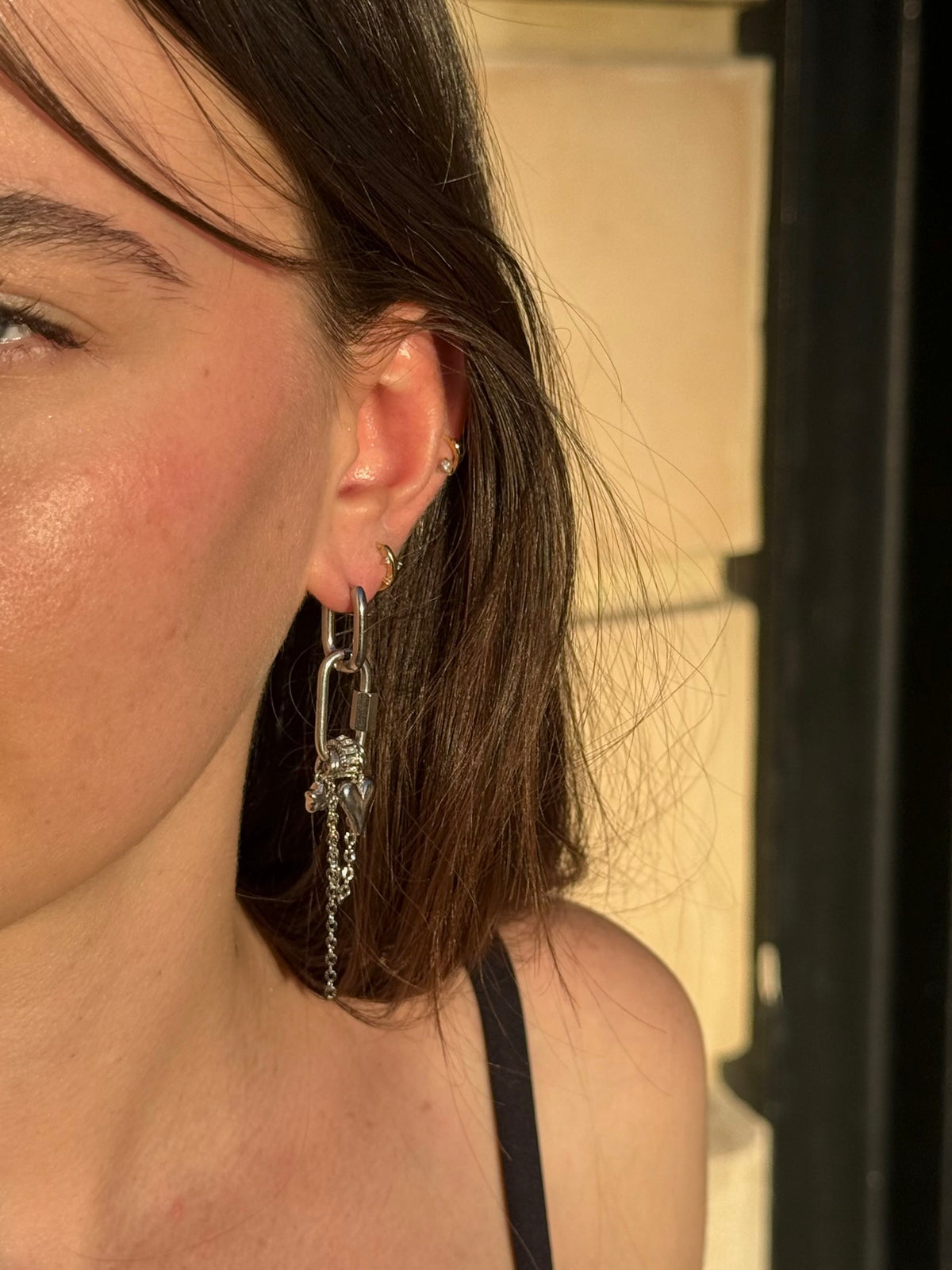 Boucles d’oreilles Simone - argenté