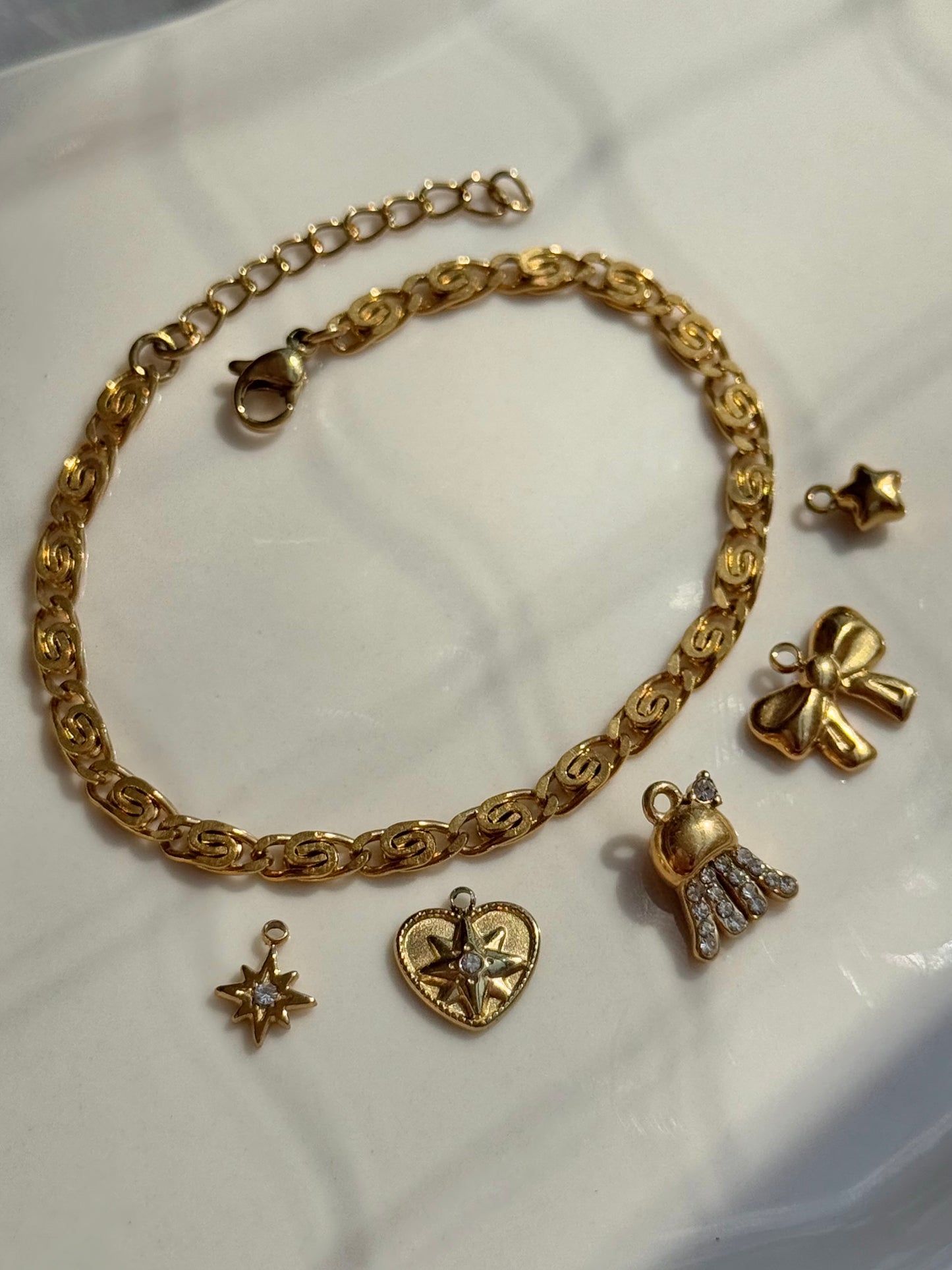 Breloque méduse strass ( pour bracelet )