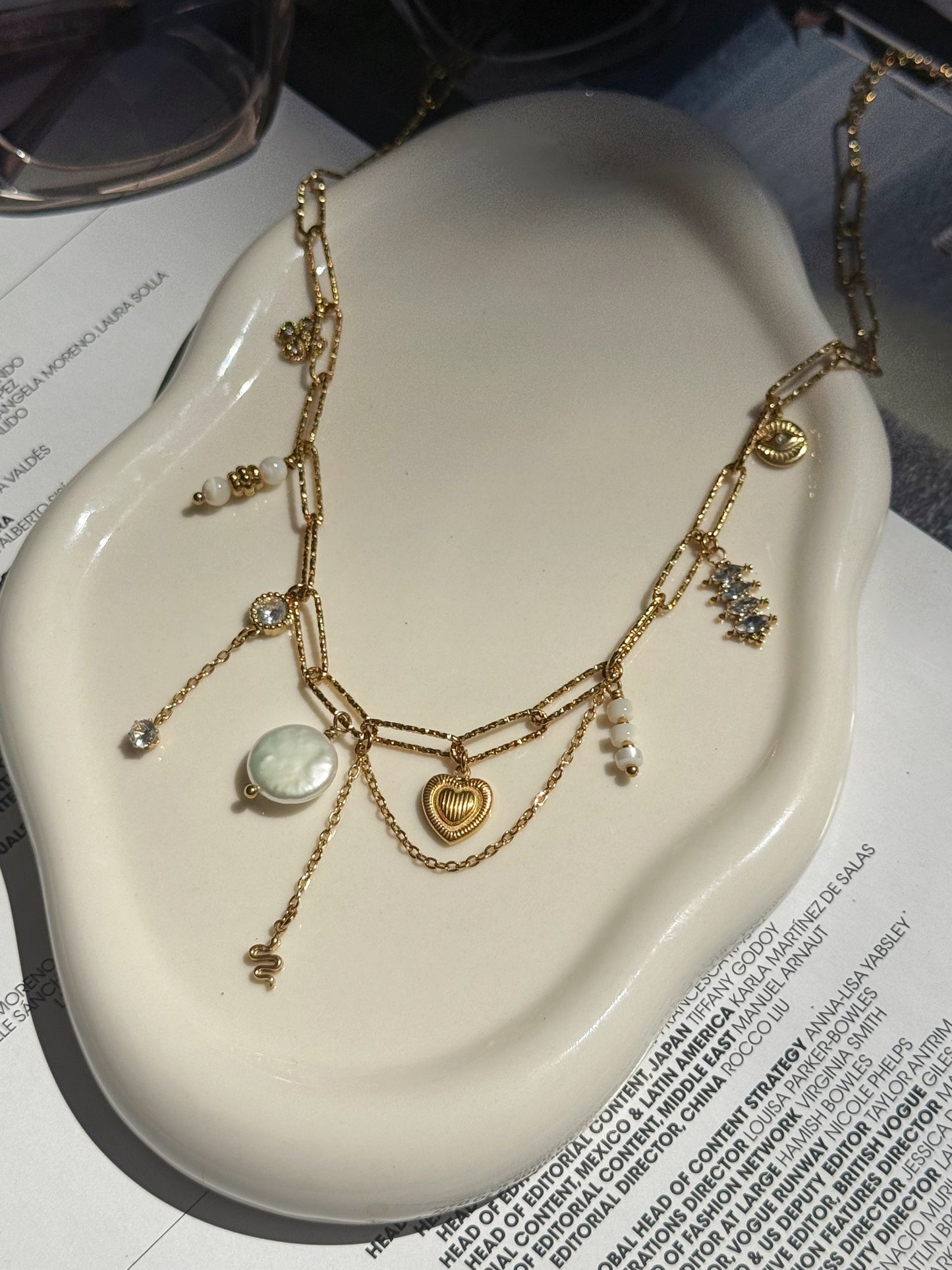 Collier Gaïa - Nacre