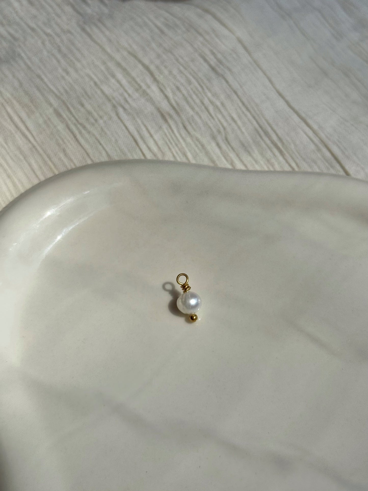 Breloque perle de culture ( pour bracelet )