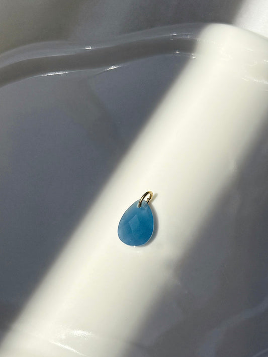 Breloque crystal bleu