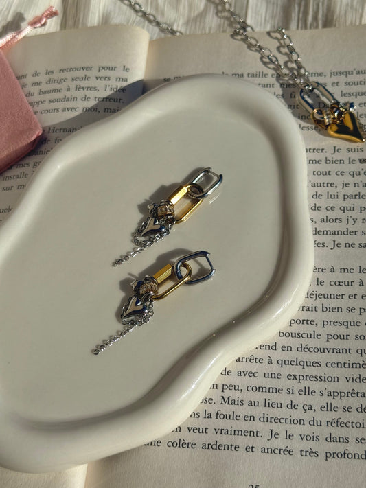 Boucles d’oreilles Simone - doré/argenté