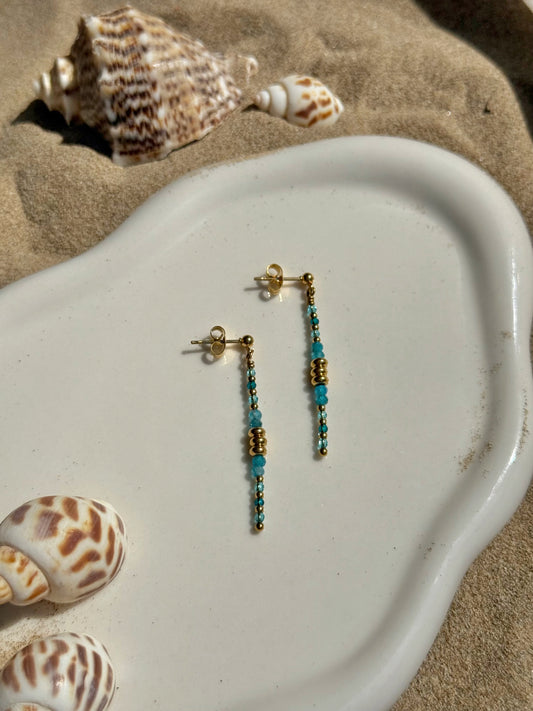 Boucles d’oreilles Léna - turquoise