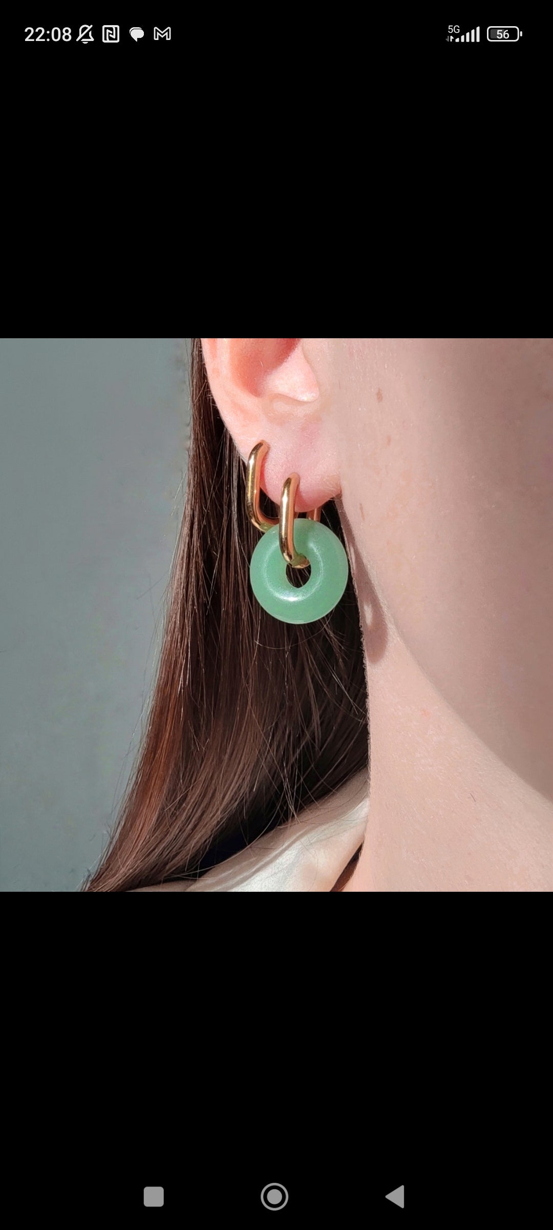 Boucles d'oreilles Lisa ( aventurine )
